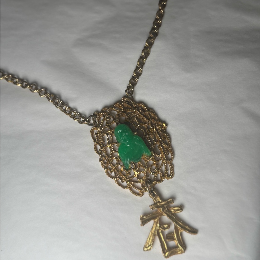 Vintage costume necklace. I believe it says “spring” - Picture 2 of 6